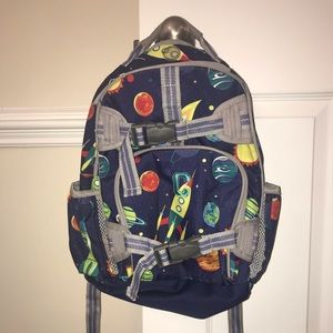 Pottery Barn Backpack- Small.  Rocket/Space Design